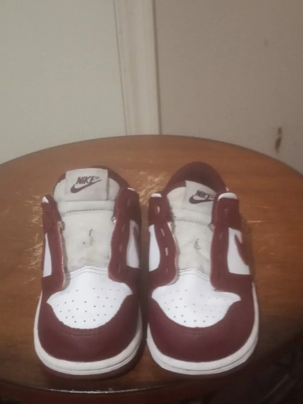 Nike Dunk Low White Redwood TD Toddler FB9107-115 8C Retro Authentic Sneakers - Picture 5 of 13